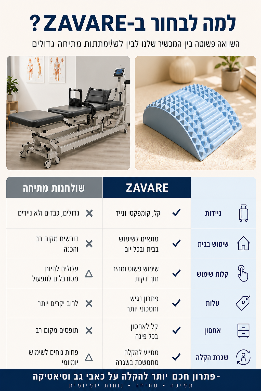 פיקסבק - מכשיר המתיחה המושלם להקלת כאבי גב, וסיאטיקה מבית זאוורה